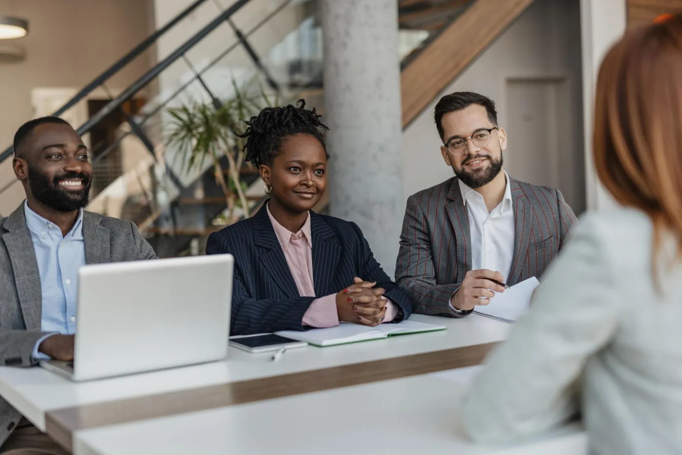 Professional recruitment interview and hiring process