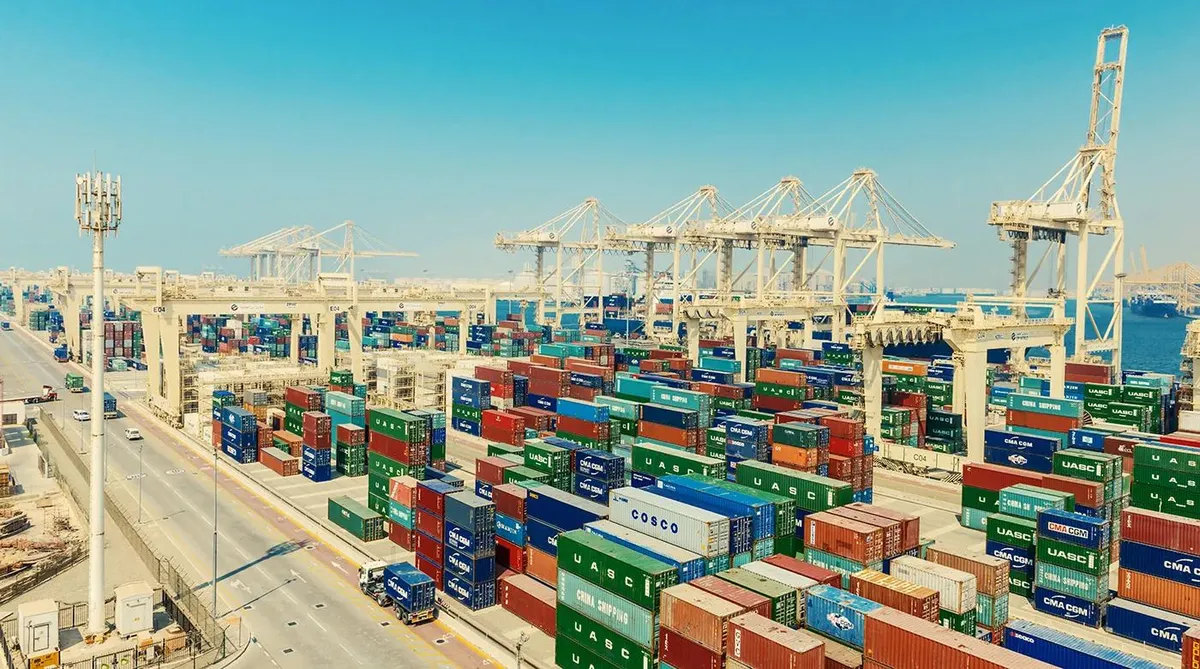 Cargo and logistics at Dubai port